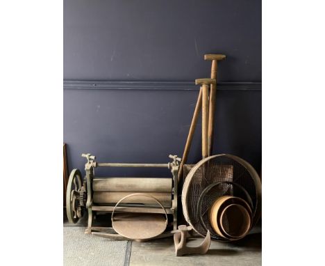 VINTAGE MANGLE, along with other tools including spades and sifters