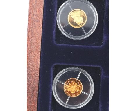 Six 0.5g worlds smallest coins in 14ct gold. P&amp;P Group 0 (£5+VAT for the first lot and £1+VAT for subsequent lots)