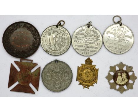 Victorian and later commemorative medallions and tokens. P&amp;P Group 0 (£5+VAT for the first lot and £1+VAT for subsequent 