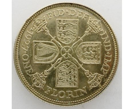 1927 George V silver florin, proof. P&amp;P Group 0 (£5+VAT for the first lot and £1+VAT for subsequent lots) 