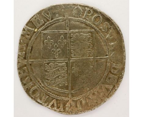 Queen Elizabeth Tudor silver hammered shilling. P&amp;P Group 0 (£5+VAT for the first lot and £1+VAT for subsequent lots) 