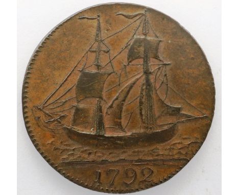 1792 John Wilkinson iron master token. P&amp;P Group 1 (£14+VAT for the first lot and £1+VAT for subsequent lots) 