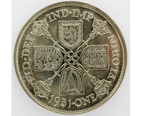 1931 George V silver florin. P&amp;P Group 0 (£5+VAT for the first lot and £1+VAT for subsequent lots) 