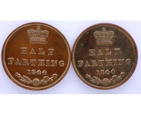 Two Queen Victoria copper half farthings. P&amp;P Group 0 (£5+VAT for the first lot and £1+VAT for subsequent lots) 