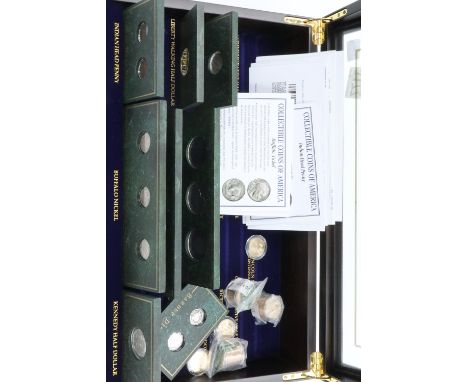 Part complete presentation set of American coins with certificates. P&amp;P Group 0 (£5+VAT for the first lot and £1+VAT for 