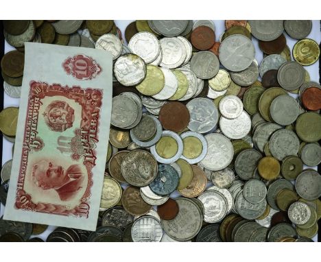 A large collection of world coins, mostly early 20th century European. P&amp;P Group 1 (£14+VAT for the first lot and £1+VAT 