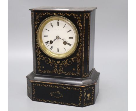 A Henry Phillips of Paris mantel clock, height 25cm