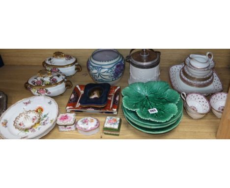 A group of Meissen, Derby, Worcester and other decorative ceramics