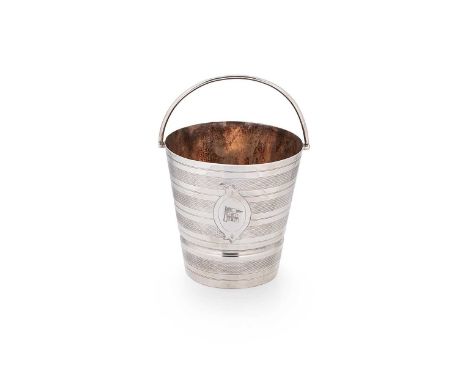 An early 20th century silver plated ice pail, mark of Elkington &amp; Company, 1901, of traditional form, the side decorated 