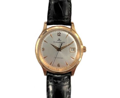 Jaeger-LeCoultre - An 18ct rose gold 'Master Control' wristwatch, circa 2000, model number 140.2.89, the signed circular silv