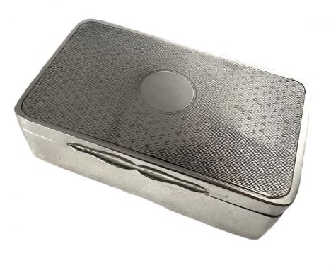 An Edward VIII silver dressing table jewel box, mark of James Dixon &amp; Sons Ltd., Birmingham 1936, of rectangular form wit
