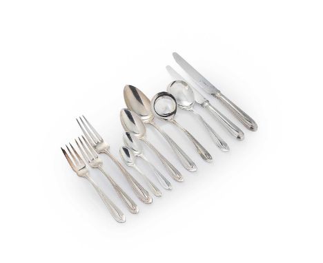 A 71-piece set of Elizabeth II silver cutlery and flatware, mark of Collingwood &amp; Company, London, the majority 1970, 'Sa