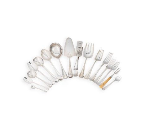 A 276-piece set of George V cutlery and flatware with 8 additions, mark of Harrison Brothers &amp; Howson (George Howson), Sh