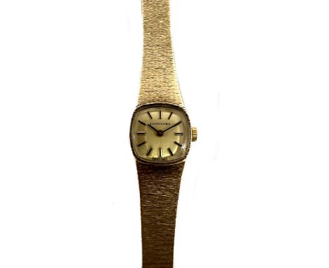 Longines - A wristwatch, circa 1980, reference number 15510, case number 54244114, the signed square champagne dial, 15mm wid