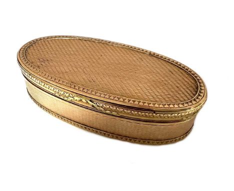 A (probably) 18th century French metalwares two-colour snuff box, marks almost indecipherable but probably including French C