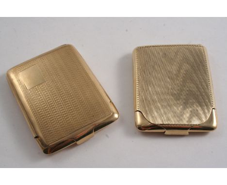 A 9 CT. GOLD BOOK MATCH HOLDER with engine-turned decoration, inscribed inside "From Gladys 1928" by S.J. Rhodes, London 1928