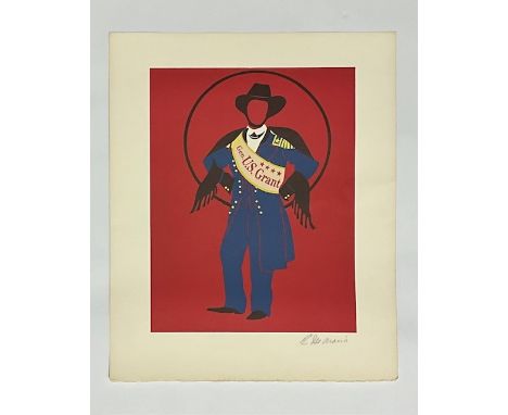 Robert Indiana General Grant Signed Lithograph.&nbsp; Lithograph on watermarked Arches paper, pencil signed lower right.&lt;b