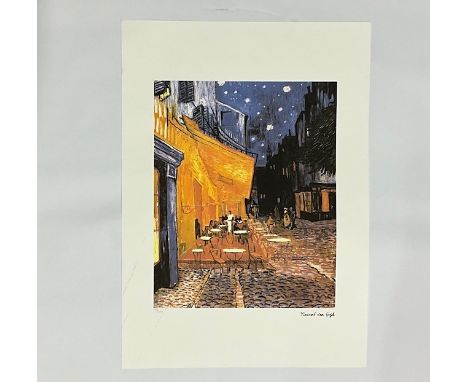 After Vincent Van Gogh Stamped Hand Numbered Lithograph Print.&nbsp; Stamped signature lower right, hand numbered lower left.