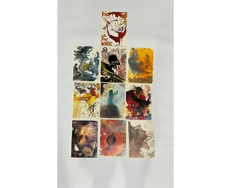 Grouping of 10 Salvador Dali Jerusalem Bible Prints.&nbsp; Vintage circa 1970’s.&lt;br&gt; Measures 11.00 x 8.00 inches each.