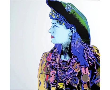 Warhol, Andy Annie Oakley, from Cowboys and Indians, 1986 Silkscreen Proof out side the edition, on Lenox Museum Board, not s