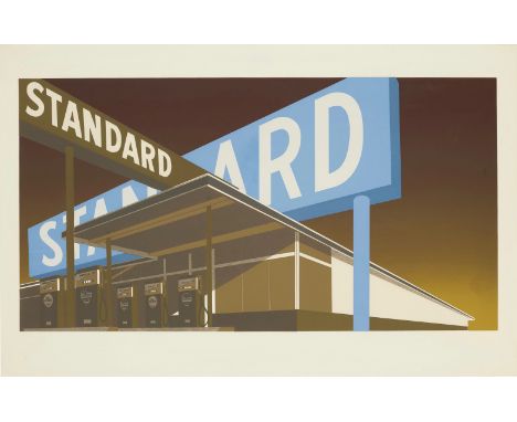 Ed Ruscha Double Standard Print in Colors, on Wove Paper  Measures 25.0 X 40.0