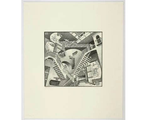 M.C. Escher, whose full name was Maurits Cornelis Escher, was a Dutch graphic artist known for his intricate and mind-bending