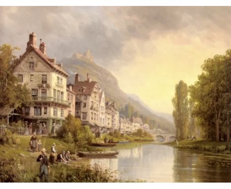 Charles Euphrasie Kuwasse (1838â€“1904) was a French landscape and maritime painter known for his skillful depictions of coas