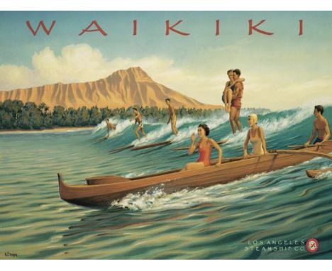 Waikiki Beach is a famous and iconic stretch of shoreline located in the neighborhood of Waikiki in Honolulu, on the island o