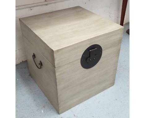 TRUNK, Chinese style in grey, 45cm x 45cm x 45cm H.