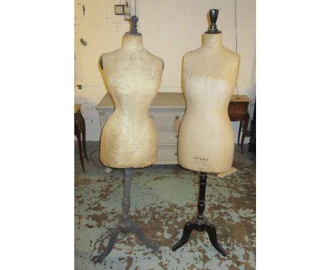 STOCKMAN MANNEQUIN, 161cm H and another Mannequin, 159cm H. (2) (with faults)