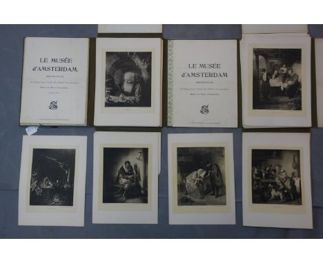 Two folders each containing 60 Heliogravures of the principal paintings in the Rijkmuseum, Amsterdam, edited by J. M. Schalek