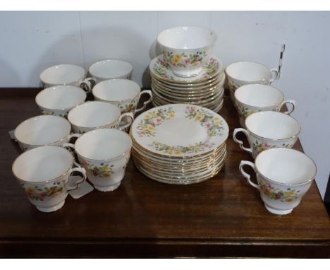 A Colclough porcelain tea set with Hedgerow pattern 