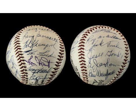 American Baseball Interest - New York Mets Signed Baseball, autographed by 23 members of the 1964 team including manager Case