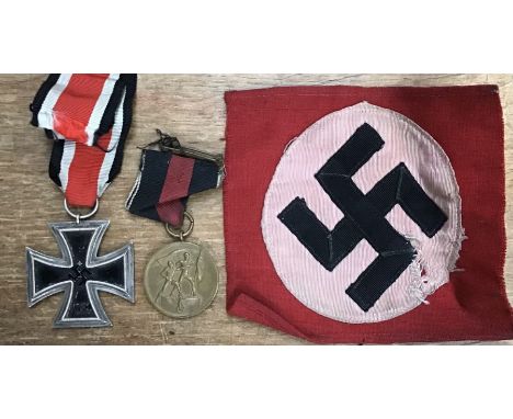 German Second Class Iron Cross a Nazi member patch for sewing onto Military or Civilian clothing &nbsp;with a 1st of October 