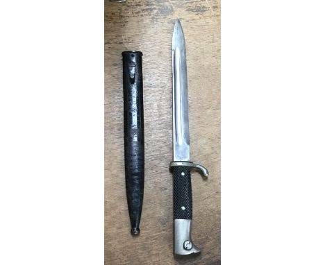 German WW2 dress bayonet with original steel scabbard.