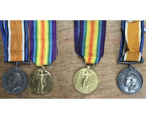 Collection of British WW1 medals a pair of Victory and War medal to 30263 Pte A.H. Smith of the Leicestershire Regiment, a Vi