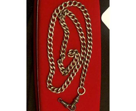 Silver Albert Chain 41.6 grams 