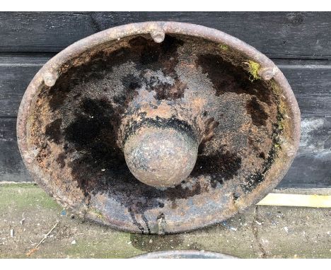 Small cast iron Mexican hat pig trough planter ( holes drilled in bottom DOES NOT HOLD WATER )