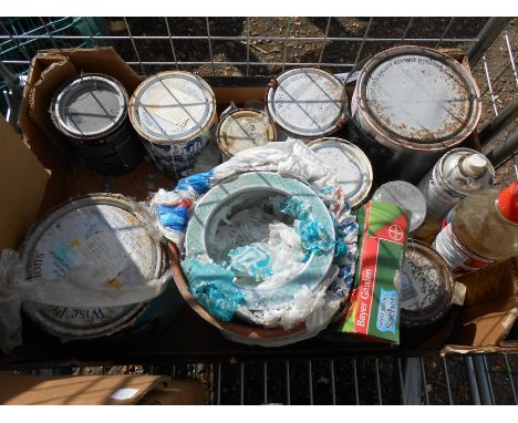 Stillage of tools , paint , bric a brac etc  etc etc from garage of house clearance ( stillage not included ) please look at 
