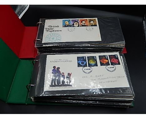 2 x albums of first day covers mid 70's to 90's