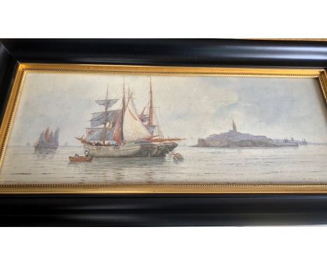 R. Warren Vernon St Malo Britanny watercolour 