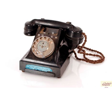 Three vintage dial telephones