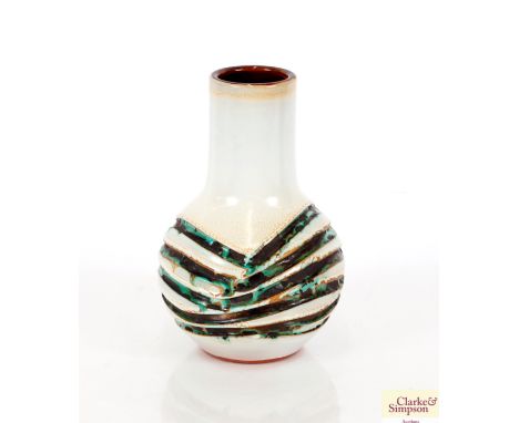 A 1960's Poole Pottery vase by Guy Sydenham, 23cm high