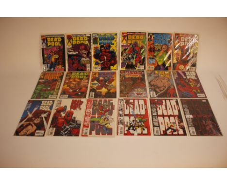 A quantity of Marvel Deadpool comics to include Deadpool volumes 0-4; Deadpool all new X-men limited series 1-4;Deadpool volu