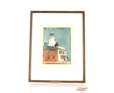 Charlotte Harvey, pencil signed print "Southwold Lighthouse II ", 3/100