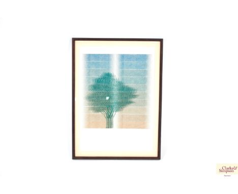 Kareek G Mull '88, pencil signed limited edition print of trees 5/8