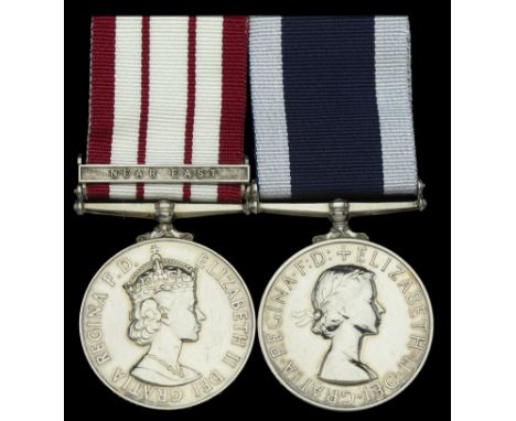 Pair: Acting Chief Petty Officer J. Todd, Royal Navy   Naval General Service 1915-62, 1 clasp, Near East (P/JX. 882559 J. Tod
