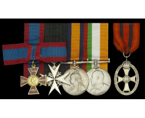 An extremely rare ‘Sudan Campaign’ R.R.C. and Order of St. John group of four awarded to Superintendent Sarah E. Webb, Army N