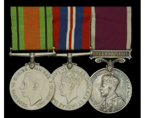Three: Warrant Officer R. B. Bayley, Royal Army Pay Corps, later an in-Pensioner, Royal Hospital, Chelsea  Defence and War Me