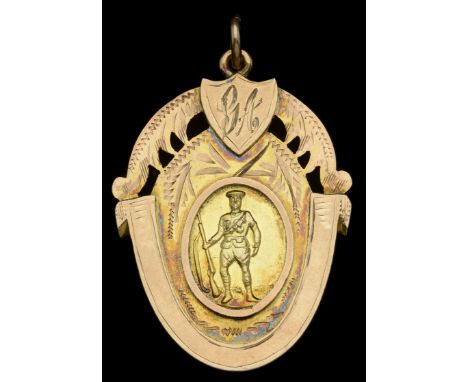 Great War Australian Welcome Home Medal, 40mm x 31mm, gold (9ct.), the obverse featuring a soldier above which are engraved i